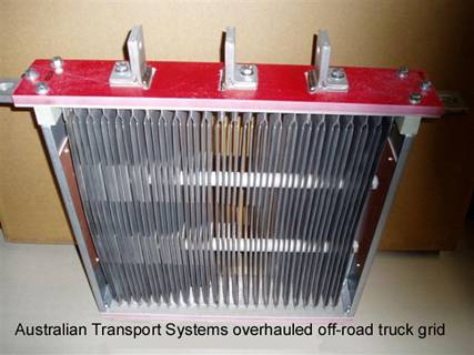 Off-road truck braking grids overhauled by ATS, reduce fleet operating costs. 